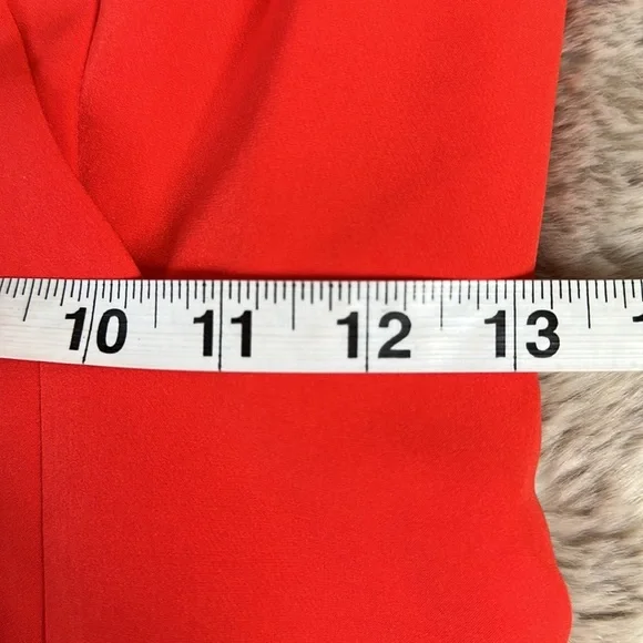 ASOS DESIGN | Twist Front Strappy Culotte Jumpsuit in Red - Picture 10 of 15